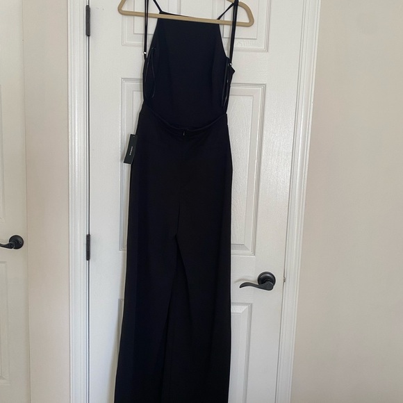 NWT Lulus Black Halter Jumpsuit Backless Size Medium - Picture 8 of 8